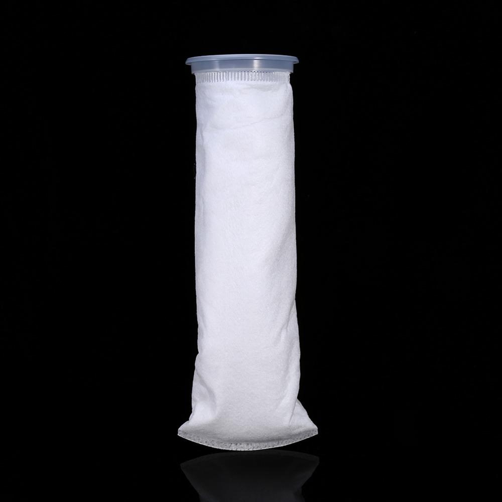 150 Micron Aquarium Filter Bag White Filter Ring Sock Light Weight Fish Tank Filter Bag Aquarium