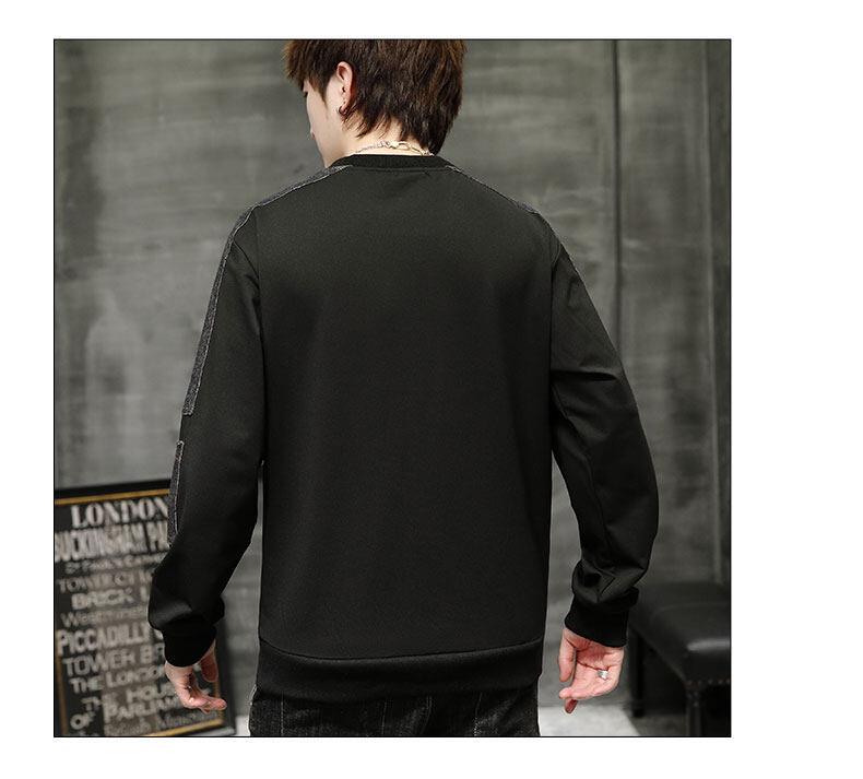Men's 2025 Spring/Autumn Round Neck Loose Trendy Korean Style Hoodie