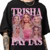 Trisha Paytas Bootleg T-Shirts Herren und Damen Sommer Baumwolle Y2K Kleidung Rundhals Kurzarm T-Shirt Streetwear