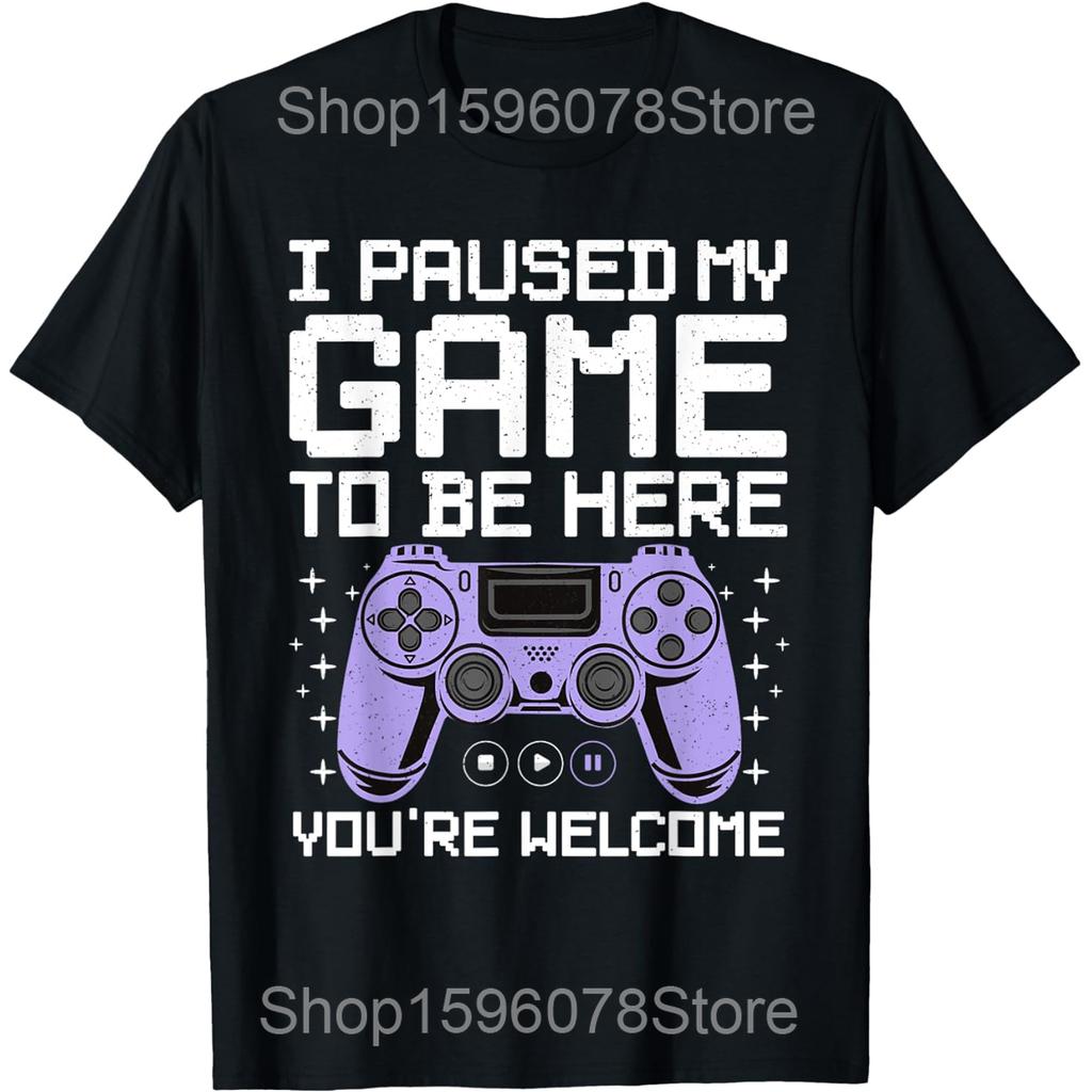 Funny Retro Cool Video Game Art Gamer Gaming Lover T Shirts Men Cotton Humor Streetwear Tee Short Sleeve Unisex Loose Clothing