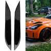 2pcs Auto Front Headlight Eyebrow Eyelids Trim Sticker For Nissan 350Z Z33 2006-09 ABS Auto Headlight Lamp Eyebrow Molding Trim