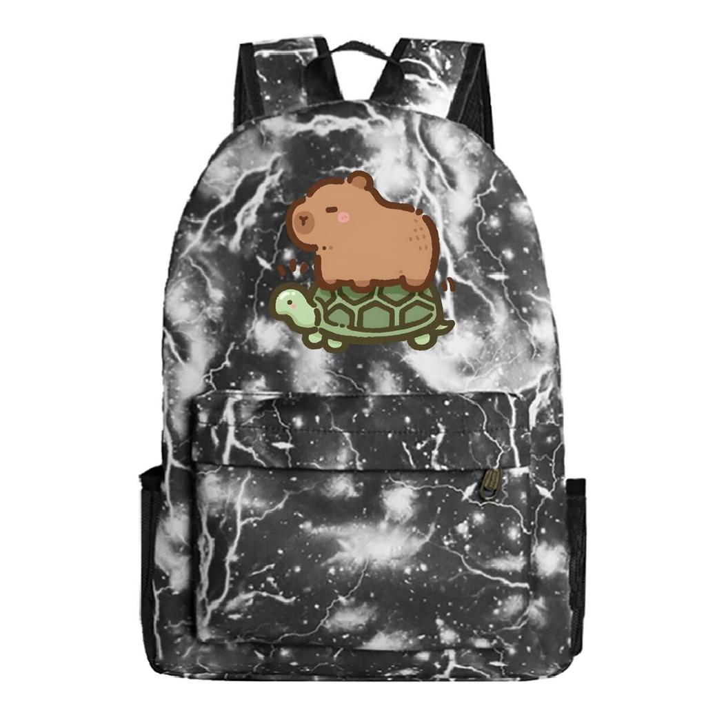 Süßer Rucksack mit Aufdruck von Peripheriegeräten Studentenschulranzen Freizeit-Reise-Rucksack mit großem Fassungsvermögen