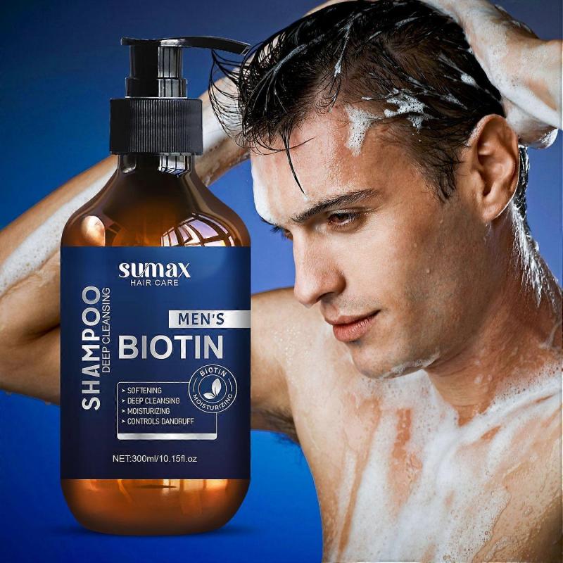Biotin Hair Growth Shampoo for Men for Hair Loss and Thinning Hair, Refreshing and Non-Greasy