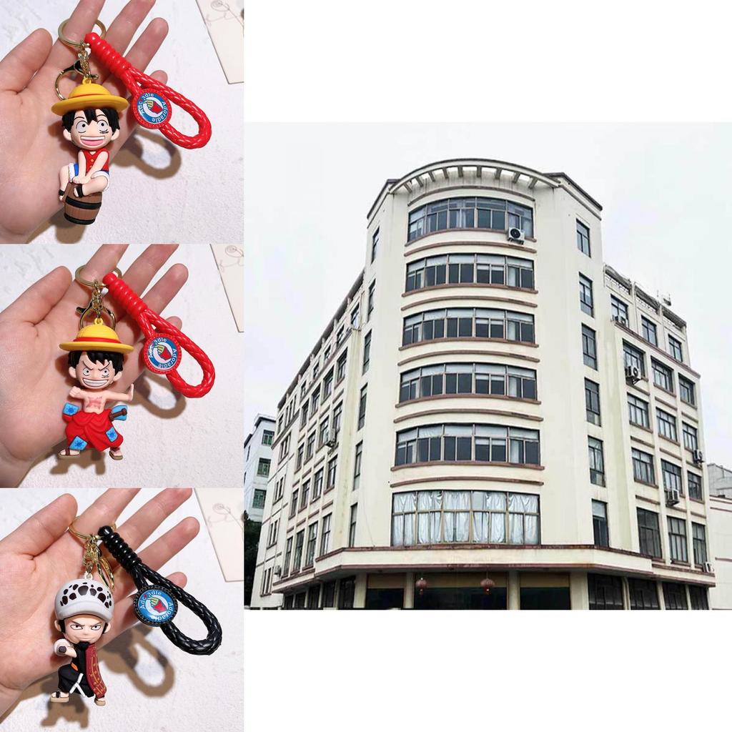 Stylish One Piece Keychain For Luffy Nami Sanji Zoro Fans Durable Silicone Accessory