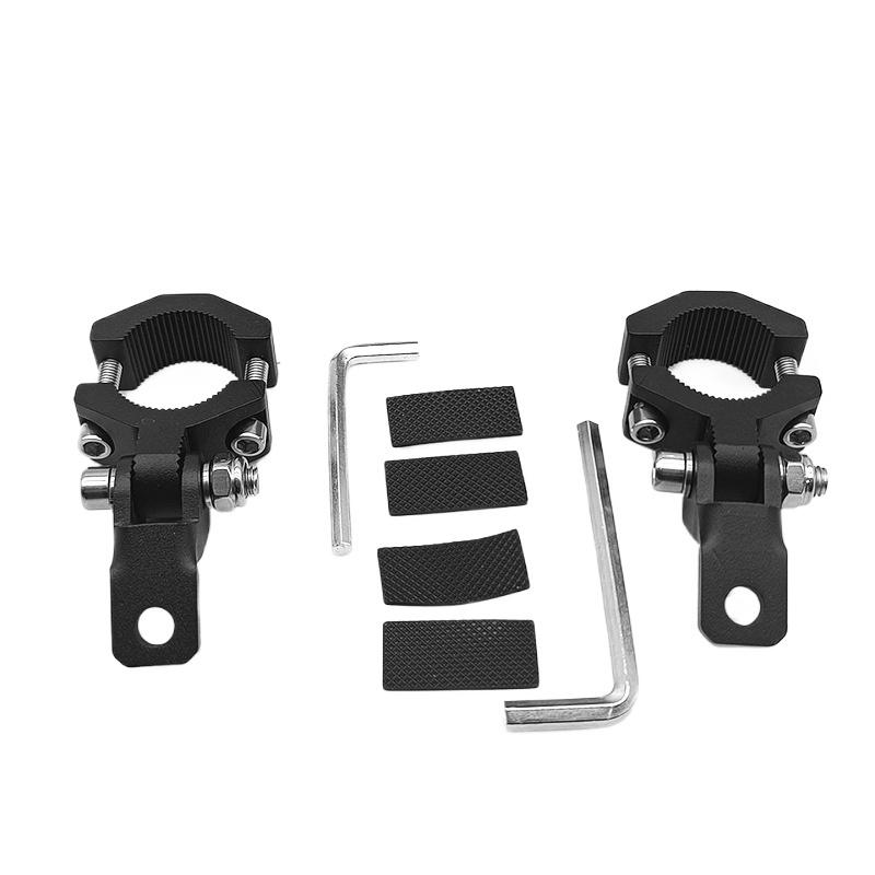 2pcs Motorcycle Spotlight Mount Clamp Bracket Aluminum Alloy LED Light Bar Tube Holder for Motorcycle Scooter Dirt Pit Bike SUV S 20-32mm