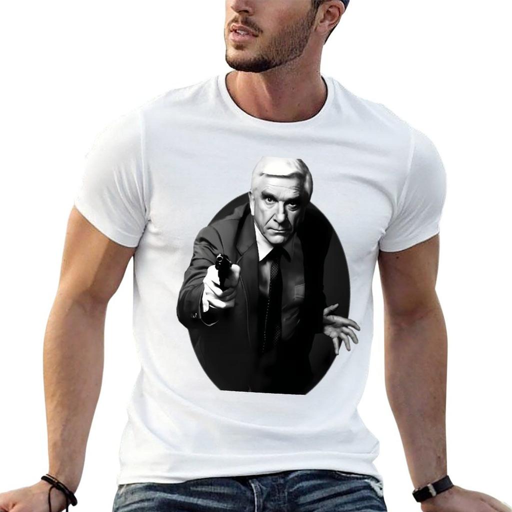 Leslie Nielsen  Naked gun T-Shirt Plus Size Basic Short Sleeve Top