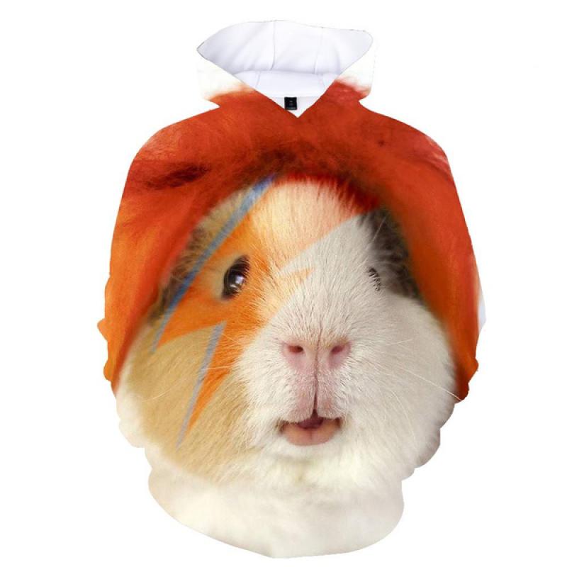Hoodie mit 3D-Aufdruck „Tier-Meerschweinchen“ für Damen, y2k, lässige Mode, Kapuzenshirt, Pullover, Sweatshirts, übergroße Unisex-Kleidung