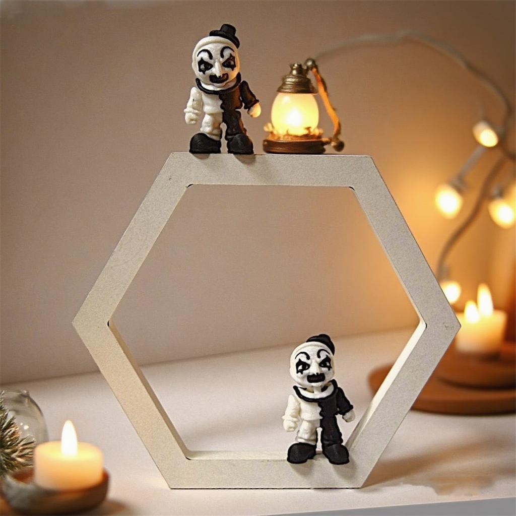 Halloween New Creative Decoration 3D Printing Scene Desktop Decoration Craft Handmade