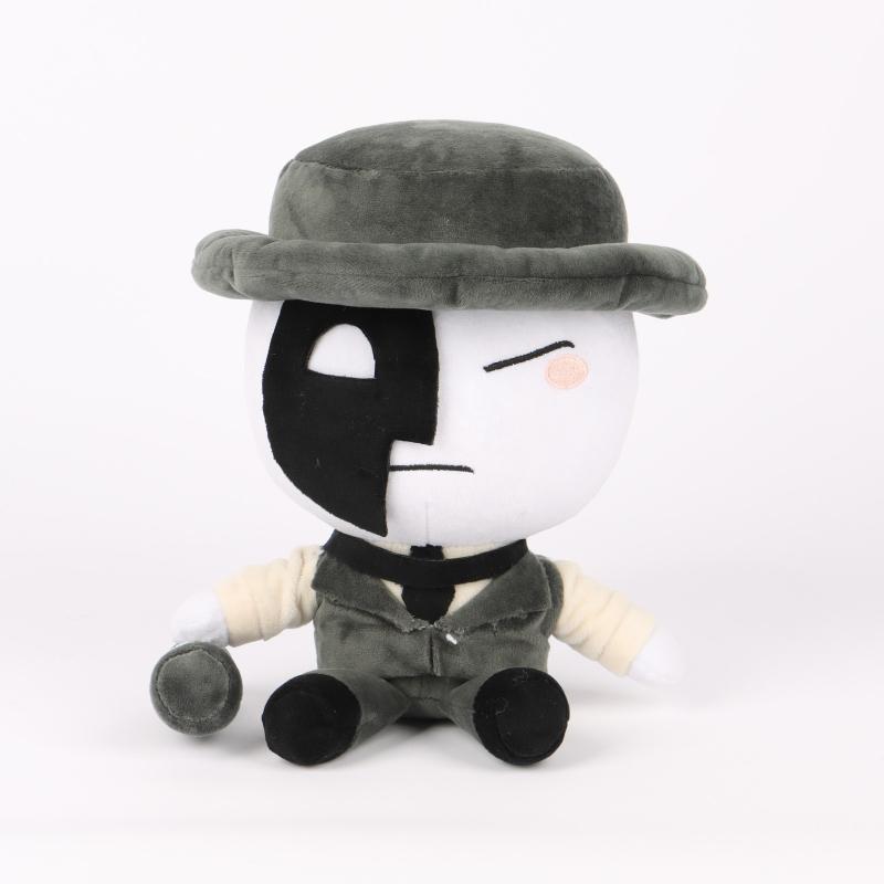Artful Plush Die of Death Roblox Game Character Stuffed Doll Soft Plush Toy Cute Detective Outfit Figure Collectible Gift for Kids Game Fans