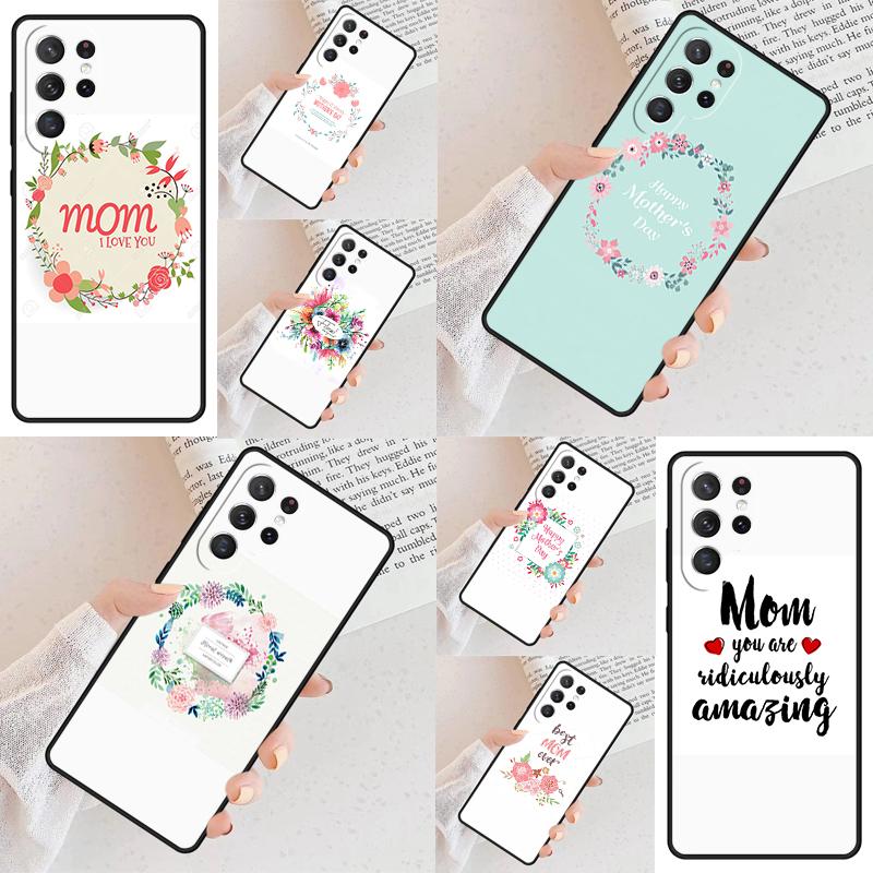 Mama Muttertag Handyhülle für Samsung Galaxy S26 Ultra S25 S24 S23 S22 S21 S20 Note10 Hülle