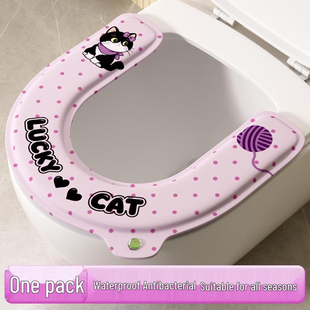 EVA Waterproof Universal Toilet Seat Cover: Scented, Wash-Free, All-Season Cushion