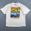 Vintage 1992 A Delicate Balance Dolphins Humanitees T Shirt Hanes XL 90s Flordia