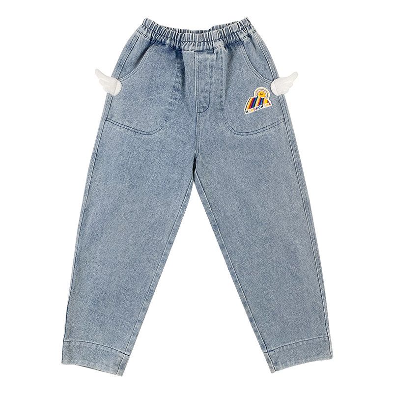 Cute Little Wing Children s Jeans Cowboy Blue 110