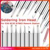 10Pcs Soldering Iron Head for 936 853D 8786D Rework Station Lead-free Copper Soldering Iron Tip Welding Equipment Tools