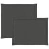 Seat and Back Cushions 4 pcs Anthracite 47 x 45 x 2 cm Polyester
