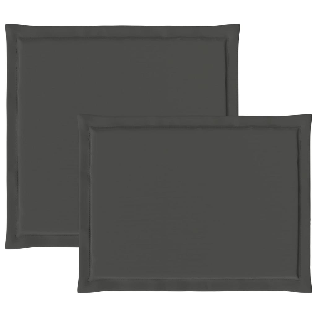Seat and Back Cushions 4 pcs Anthracite 47 x 45 x 2 cm Polyester
