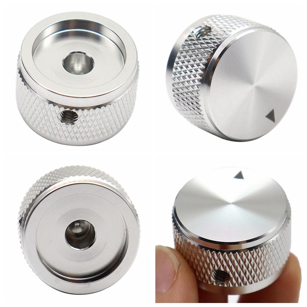 1Pc2Pc Aluminium Guitar Metal Knobs 6Mm Metal Pot Knobs With Indicator And Set Screw For Guitarbassaudio Equipments