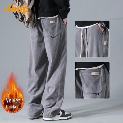 Men's Corduroy Loose Straight-Leg Casual Pants