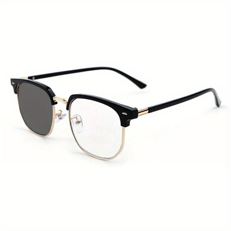 2PCS Anti Blue Light Pochromic Glasses Suitable for Computers Driving and Daily Wear Y2K Fashion Glasses for Both Men Women