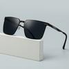Men's sunglasses, fashionable metal square sunglasses for fishing while driving