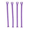 4PCS Adjustable Wine Glass Holder Silicone Purple Silicone Wine Glass  Kitchen Storage