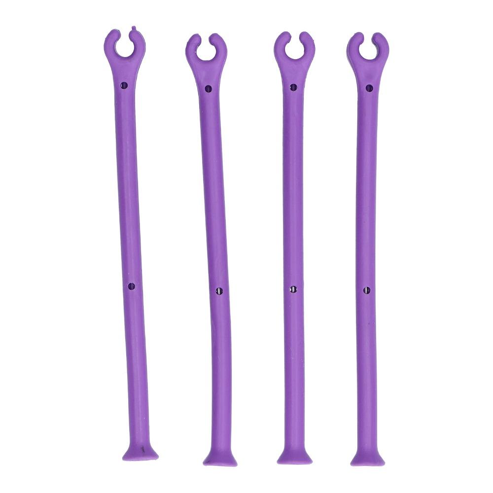 4PCS Adjustable Wine Glass Holder Silicone Purple Silicone Wine Glass Kitchen Storage