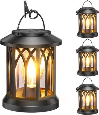 Lanternas Solares Letmy, Luzes Solares, Luzes de Jardim Impermeáveis para Exterior, Lanternas LED Estilosas, Luzes LED Branco Quente, Liga/Desliga Automático com Iluminação ao Amanhecer