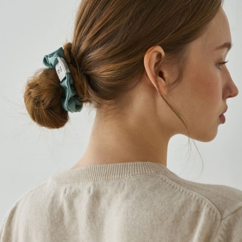 VILLA DE SILK Baby Scrunchie 3set(Butter/Teal green/Brown)