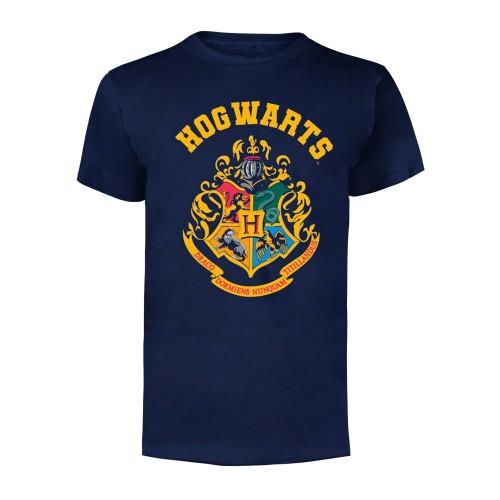 HARRY POTTER Unisex-t-skjorte med Hogwarts Crest for voksne