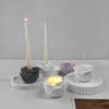 3D Candlestick Silicone Mold Rose Flower Candle Holder Molds Epoxy Resin Casting Mold for DIY Crafts Home Decorations