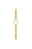 ARNE JACOBSEN BANKERS 53107-1609 Watch, 34mm, Nordic Design, Water Resistant (Quiet Design with No Second Hand), White Gold, Mesh Strap