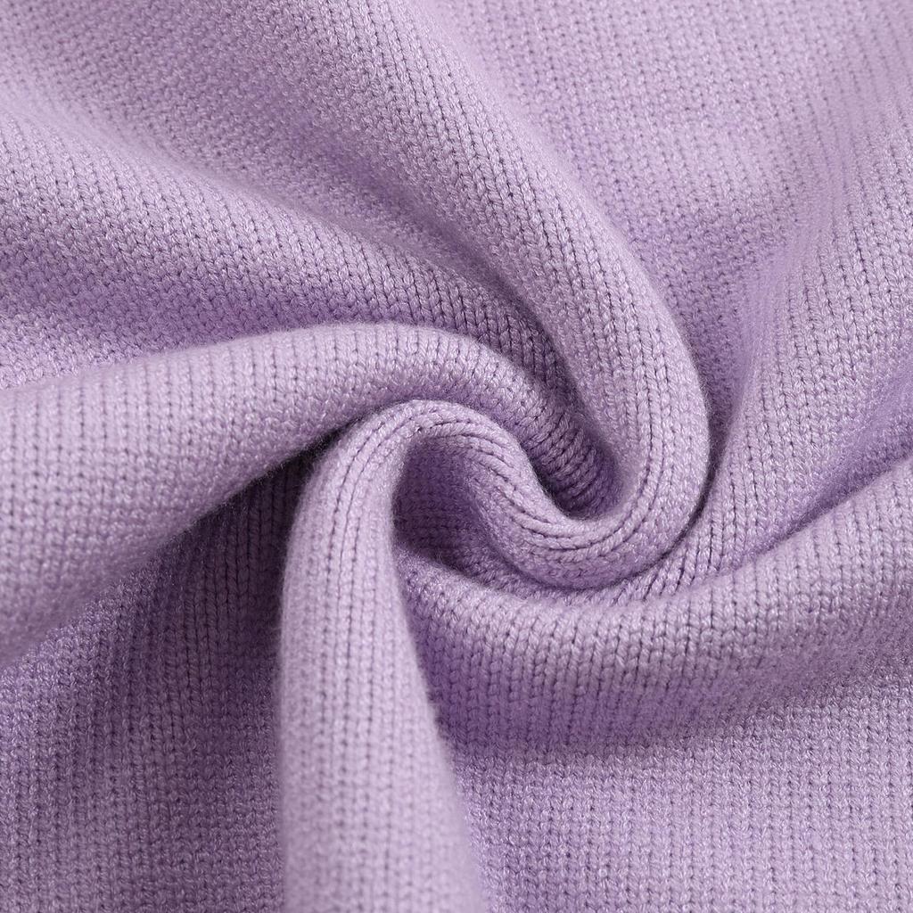 AMI 2025 Klassisk Par Rundhals Samma Färg Platt Broderad Kärlek Ulltröja