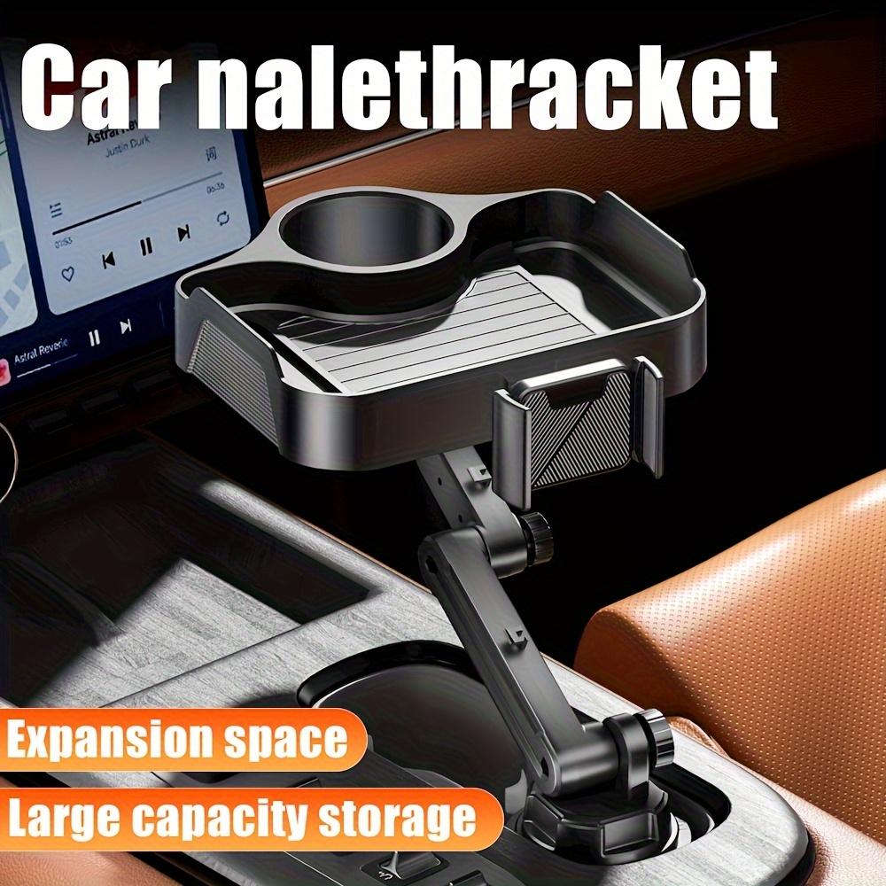 Car mounted meal tray cup holder in stock, car central control cup holder storage rack, car interior tray storage meal tray