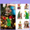 Fun Grinch Hanging Decoration Acrylic Christmas Tree Ornament For Car Interior Styling