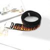 Hip Hop Style Flame Pattern Belt With Metal Buckles Durable Weave Fabric Adjustable Waist Strap For Punk Fashion Enthusiasts
