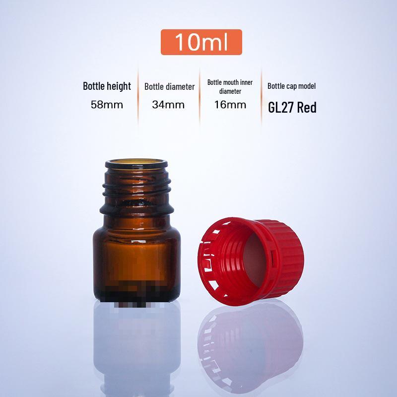 Amber Glass Reagent Bottle with Self-Locking Anti-Theft Cap