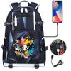 USB Headphone Backpack for Teens Students Boys Girls Leisure Travel Dual Shoulder Bags Soccer Hot Selling Waterproof Large Capacity