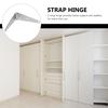 2Pcs 200Mm Heavy Duty Strap Hinge for Outdoor Gate Wooden Fence Barn Door Shed Cabinet Wardrobe Bookcase Decorative Iron Hinge