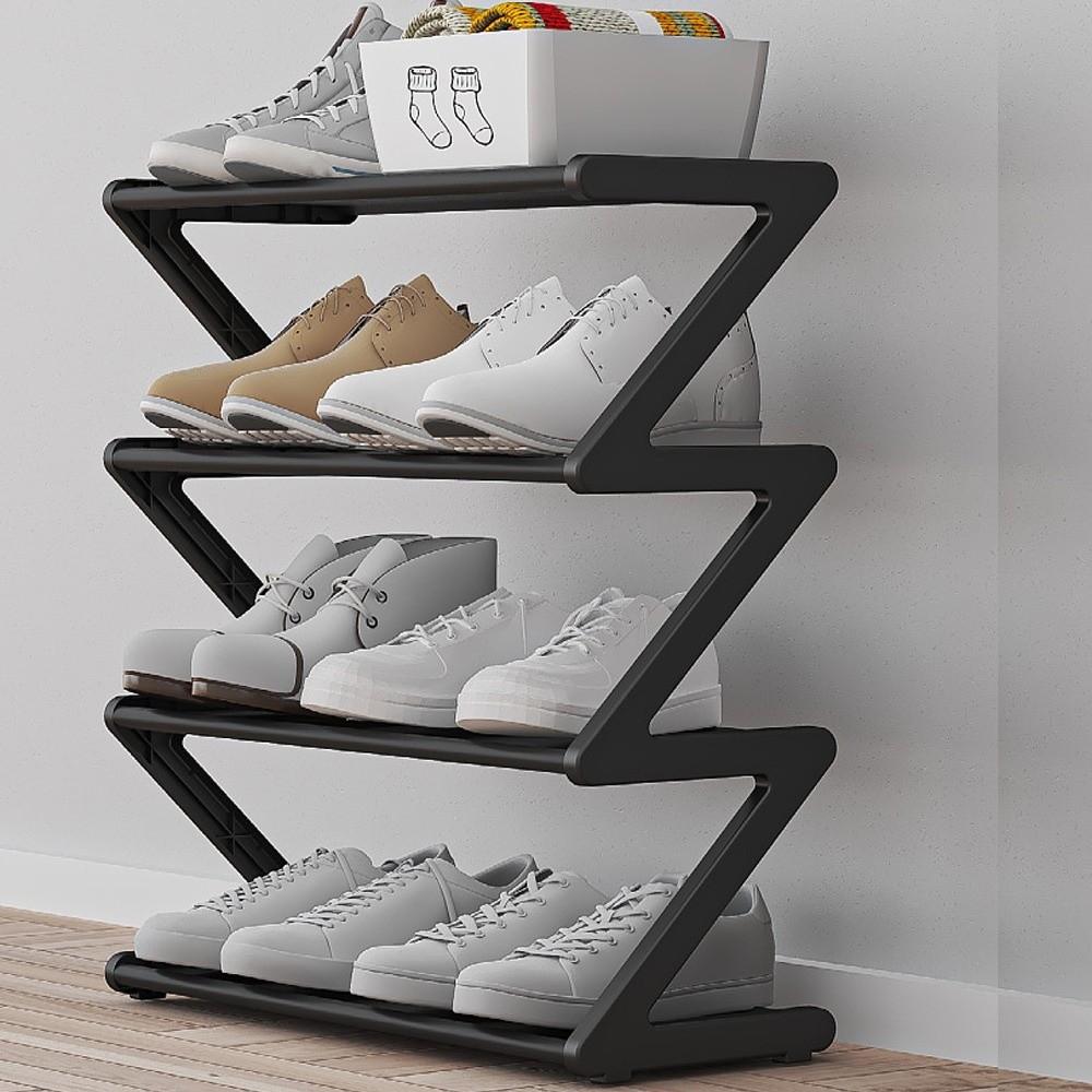 Multi-functional Shoe Rack Z-shaped Shoe Storage Creative Storage Rack  Household