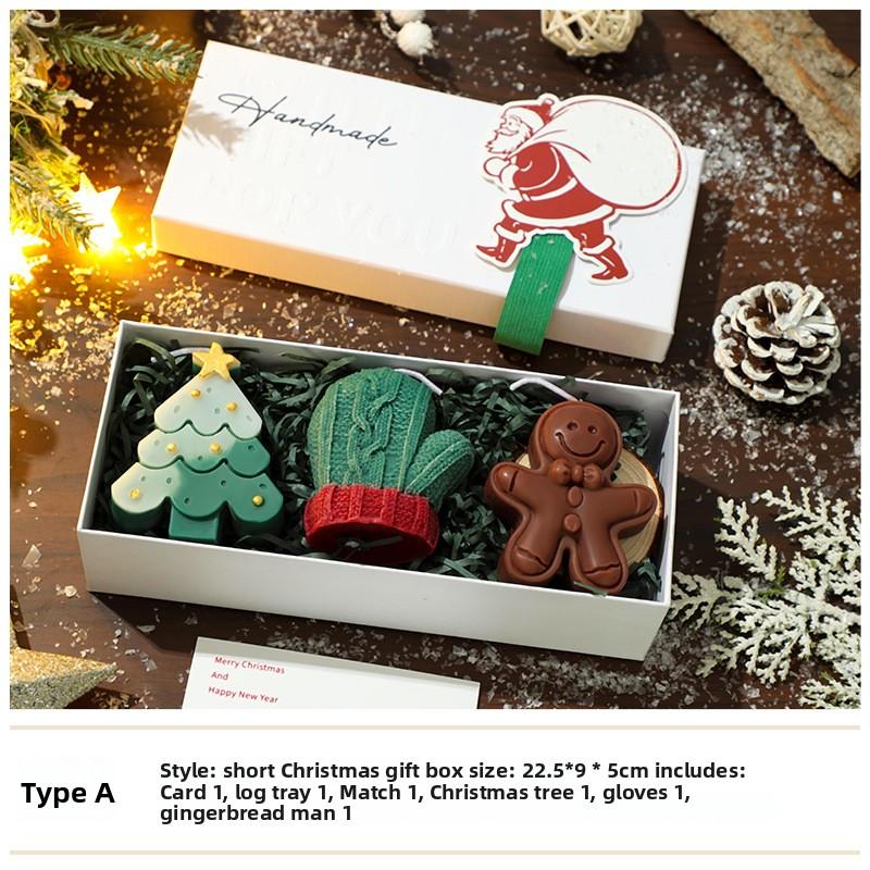 Christmas Scented Candle Gift Box Set, Atmosphere, Home Handcrafted Scented Ornaments, Christmas Gifts