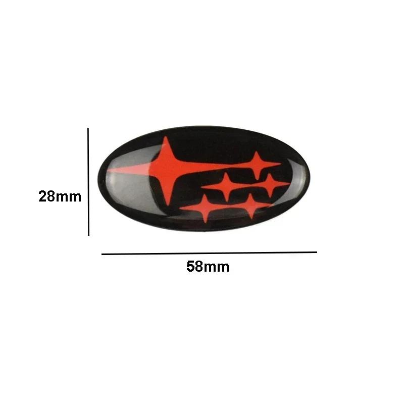 58x28mm Epoxy Car Steering Wheel Center Emblem Sticker for Subaru XV Forester Impreza Tribeca STI WRX BRZ Legacy Accessories ysi8