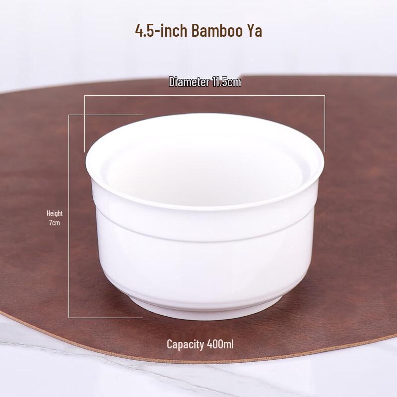 Ruhan Ceramic Double Boiler Stew Bowl