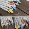 1 Set Leaf Shape Zipper Heads Leather Zip Pendant Puller For Luggage Handbags