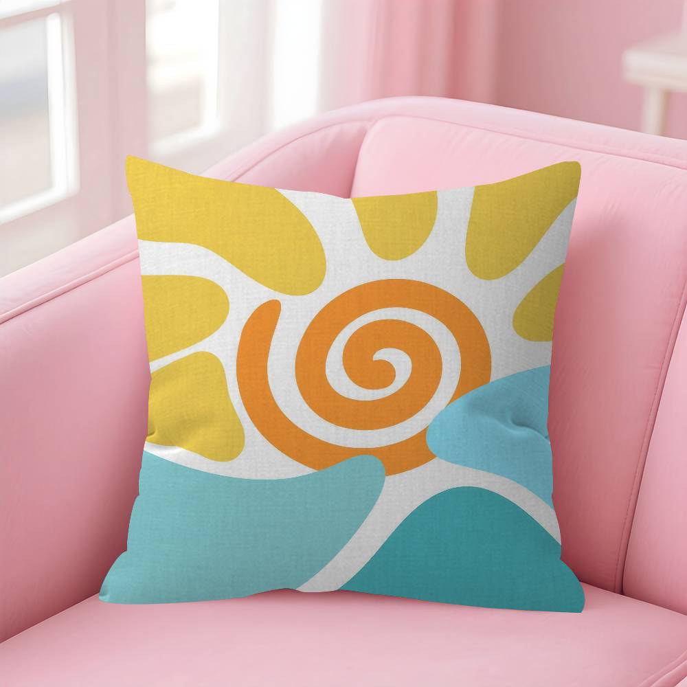 Art Abstract geometric  Pillow Cushion Cover Pillowcase Living Room Sofa Home Decor Customized