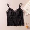 Pure Lace Sling Vest with Fixed Cup Backless Cross Sling Vest