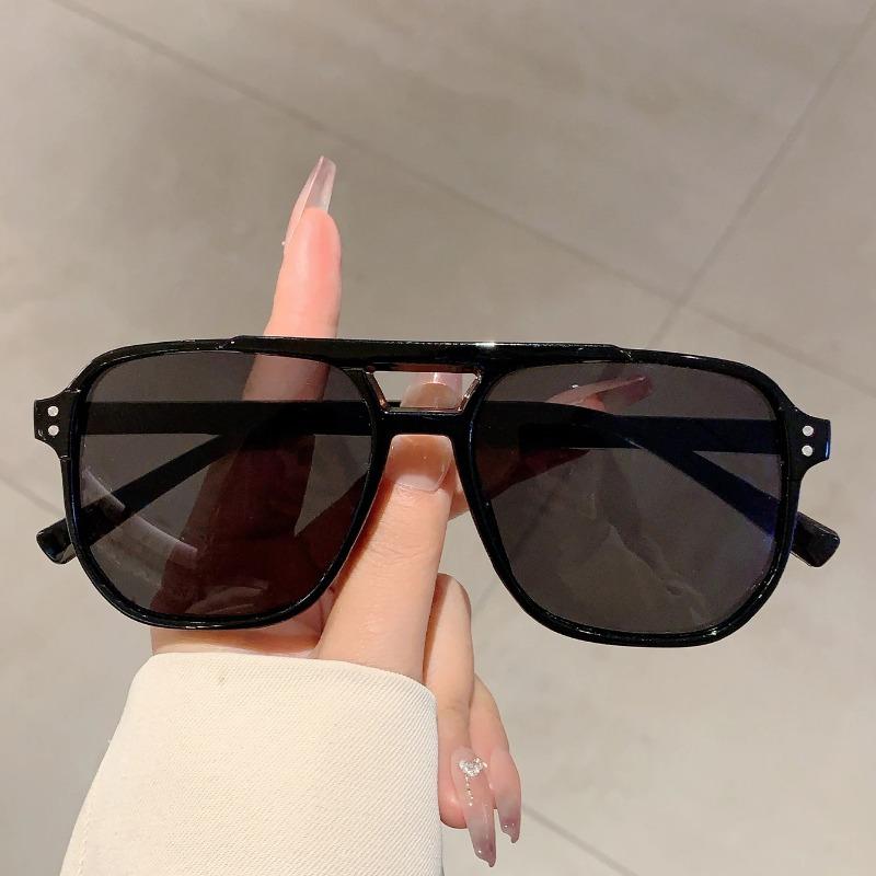 Popular Pilot Designer Trends Shades Oversize Decoration Gradient Women's Sunglasses Outdoor Brand Men's Sun Glasses