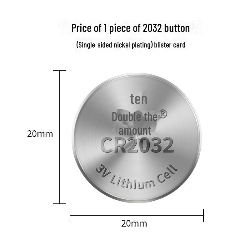 

2032 Батарейка-таблетка 3 В для электроники и пульта дистанционного управления - 5 шт. в наличии 5 pieces
