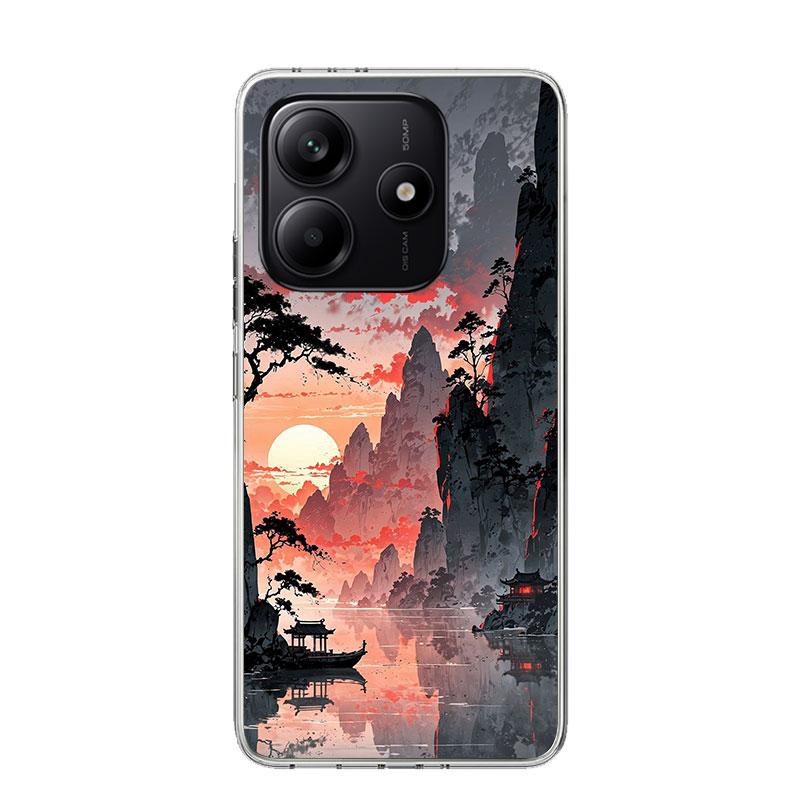 Chinese Style ink Painting Art Phone Case For Xiaomi Redmi Note 15 14 13 12S 12 Pro Plus 11S 11E 11 11T 10S 10 Art Soft Pattern