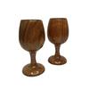 2er Set Holz Handgefertigtes Wein- oder Bierglas aus Holz Bierglas für Zuhause