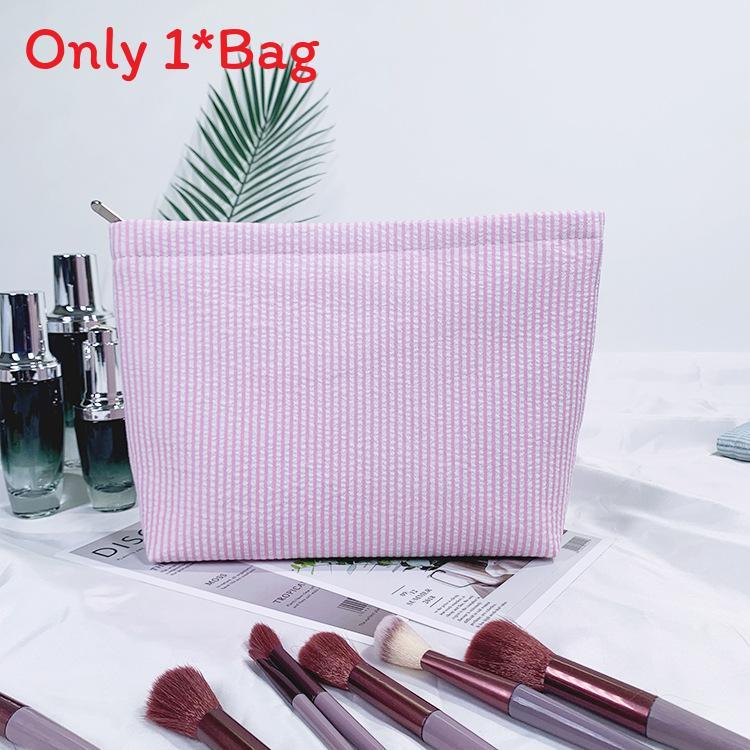 Boho Embroidered Travel Makeup Bag With Breathable Polyester For Daily Use